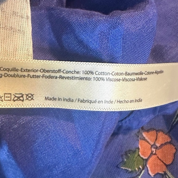 Free People FP One Ciella Maxi Dress Blue Small NWT Bohemian Fairy Floral Spring - Picture 16 of 17